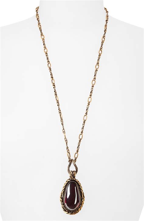 Alexander McQueen Stone Pendant Necklace Nordstrom Stone Pendant