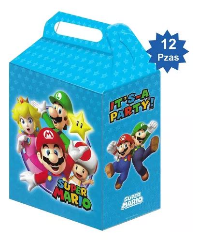 Mario Bros Cajita Para Dulces 12 Piezas Super77mario Cuotas sin interés