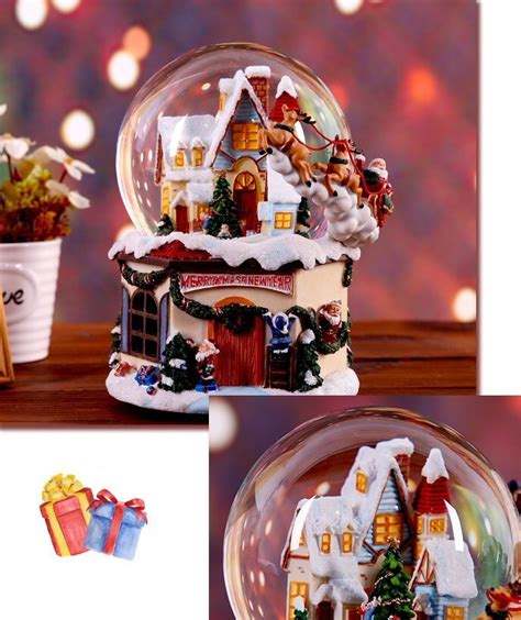 Snow House Santa Claus Music Box - Eileen Town Gift Shop