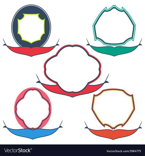 Set Of Retro Ribbons And Labels Royalty Free Vector Image