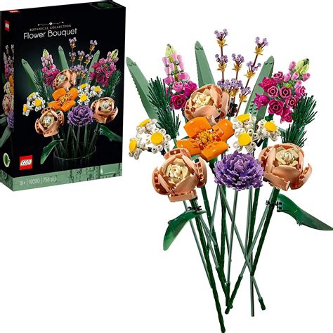 LEGO® Creator Expert Flower Bouquet 10280 Building Kit: Amazon.com.au ...
