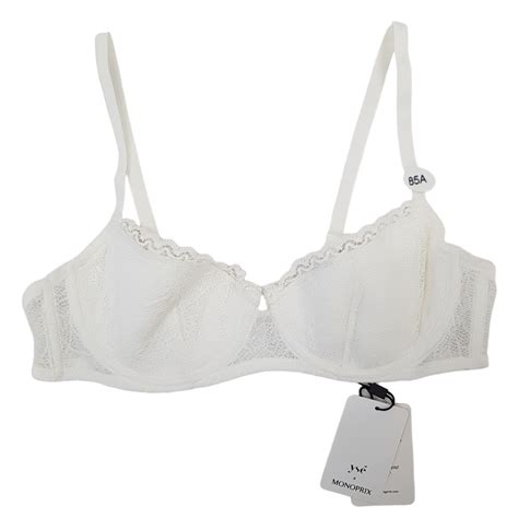 Neuf Tiquette Soutien Gorge Ys X Monoprix A Corbeille Lingerie Crue Label Emma S