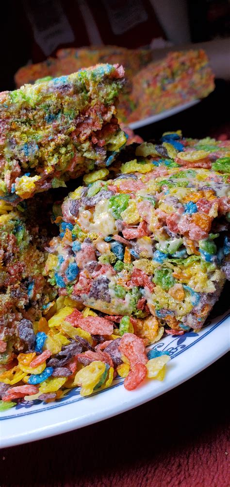 Im Obsessed With This Picture Homemade Fruity Pebbles Treats ~75mgs