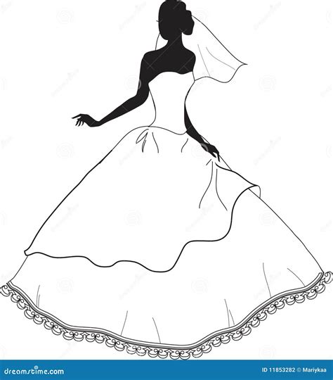 Bride Silhouette Stock Illustration Illustration Of Togetherness