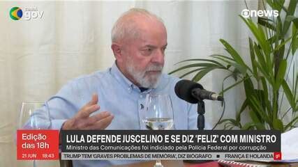 Lula Diz Que Est Feliz Ministro Juscelino Filho No Governo