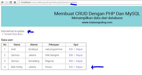 Membuat CRUD Dengan PHP Dan MySQL Edit Data Malas Ngoding