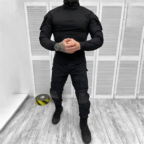 Мужской крепкий Костюм SWAT Убакс + Брюки с Налокотниками и ...
