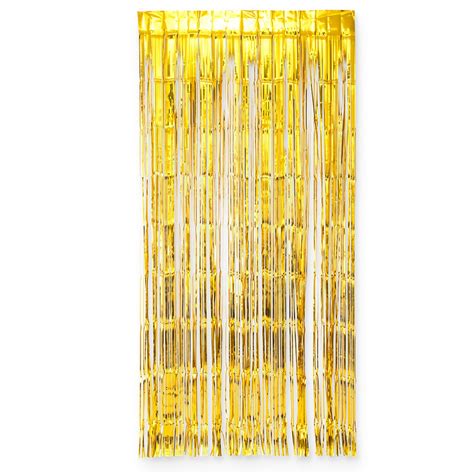 Metallic Gold Foil Fringe Curtain Lolliloot