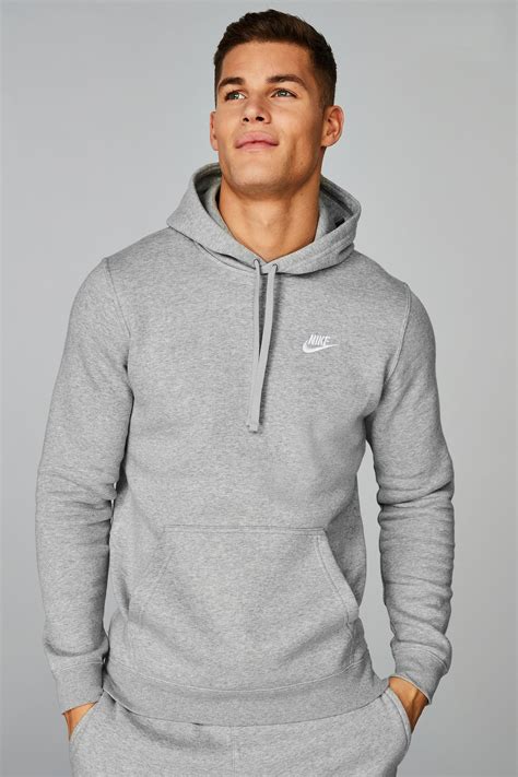 Mens Nike Club Hoody Grey In 2023 Hoodie Outfit Men Nike Clothes Mens Mens Outfits