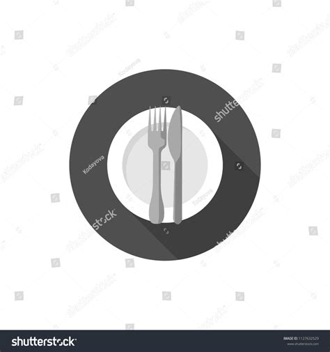 Flat Design Eating Etiquette Fork Knife Stock Vector (Royalty Free) 1127632529 | Shutterstock