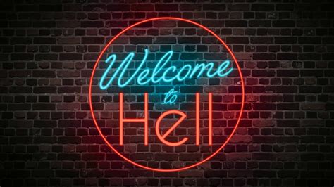 Welcome To Hell Neon Sign After Effects Youtube