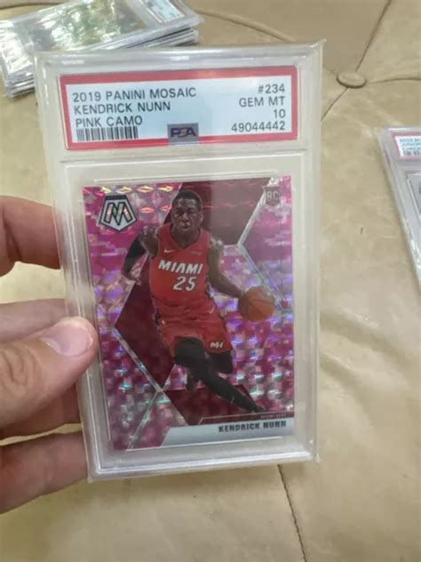 Panini Mosa Que Rose Camo Kendrick Nunn Rc Psa Rookie Gemm