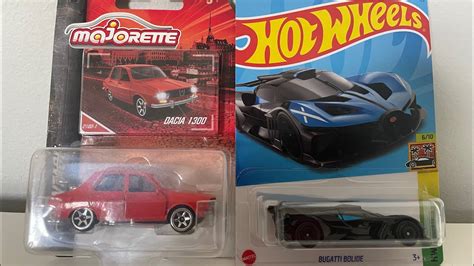 Quickie Review Majorette Dacia Hot Wheels Bugatti Bolide YouTube