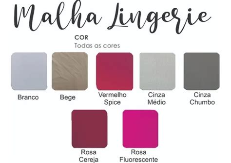 Malha Lingerie Microfibra P Metro Confec O De Lingerie Parcelamento Sem Juros