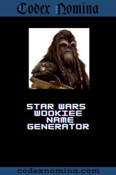 Star Wars Character Name Generator Ideas In Star Wars