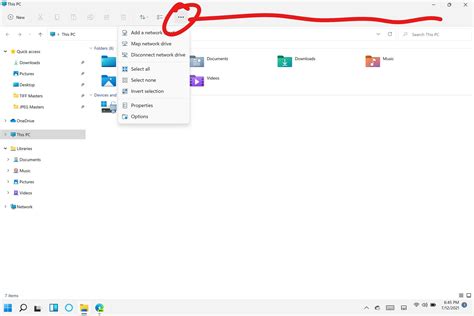 In Windows 10 File Explorer Everything Was Nicely Laid Out In The