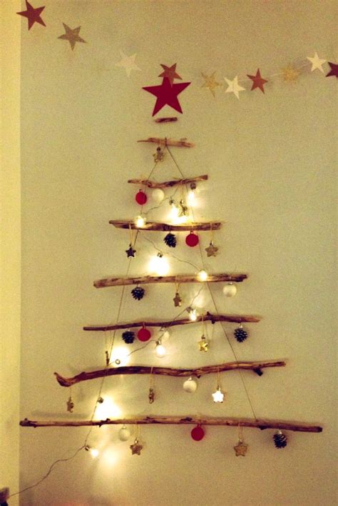 Arbre De Noel R Alis Accrocher Au Mur Une Bonne Id E Pour Ceux Qui