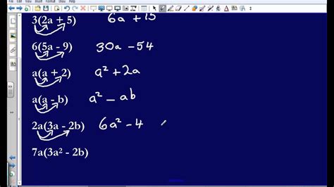 Expanding single brackets (Edexcel GCSE Maths) - YouTube 