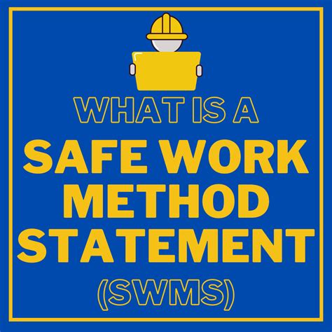 What Is A Safe Work Method Statement And What Must It Do Printable