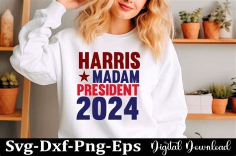 Kamala Harris Madam President Grafik Von Designeasy Creative Fabrica