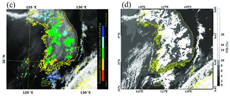 Sample image of fog detection results at 09:00 KST on 20 October 2019 ... 