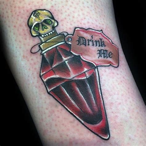 40 Poison Bottle Tattoo Designs For Men Killer Ink Ideas