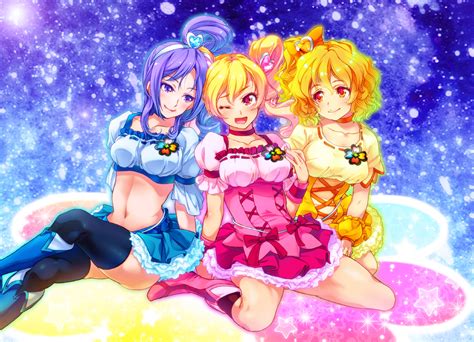 Momozono Love Cure Peach Yamabuki Inori Aono Miki Cure Pine And 1