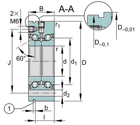 Zklf Rs Xl Rodamiento Axial A Bolas De Contacto Angular