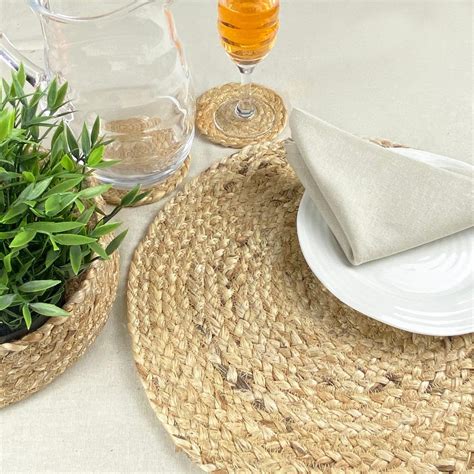 Ure Natural Jute Placemat Set Of 2 Wilko