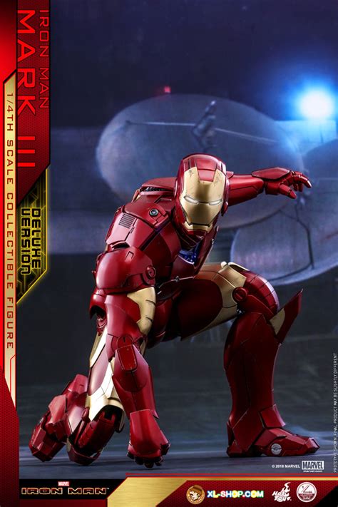 Hot Toys QS Iron Man Th Scale Mark III Deluxe Version Collectible Figure