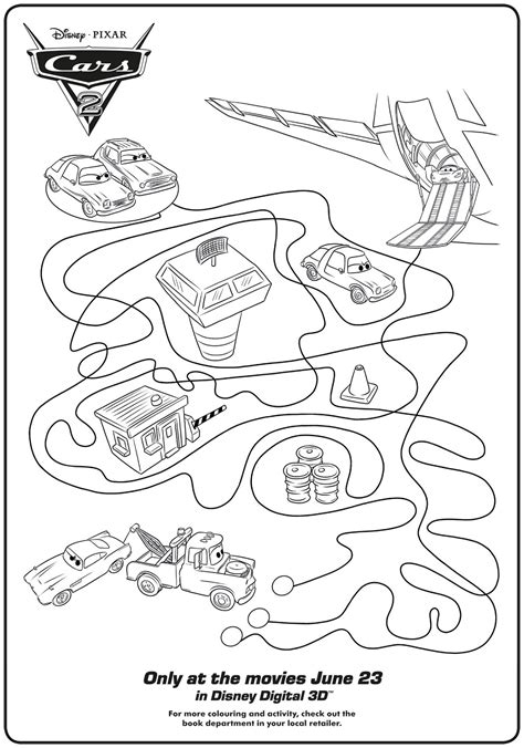 Race Car Activity Sheet