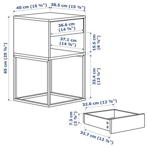 Vikhammer Ablagetisch Weiß 40x39 Cm Ikea Deutschland