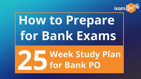 How To Prepare For Bank Exams Week Study Plan For Bank Po Prep