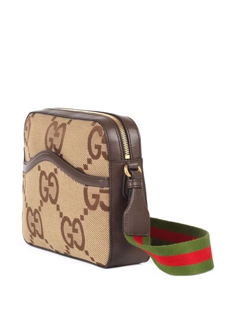 Gucci Gg Supreme Crossbody Bag In Brown Modesens