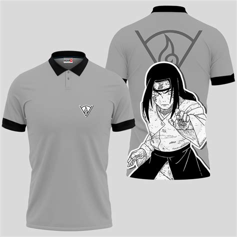 Neji Hyuga Polo Shirts Custom Manga Anime Gear Otaku