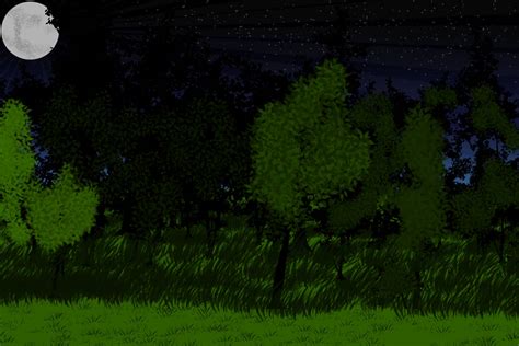 Background: Forest Night by Sheepy-Drackzahn on DeviantArt