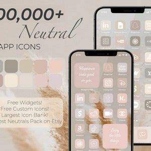 Beige App Icons Nude App Icons Aesthetic App Icons Beige App