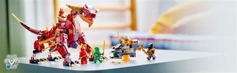 LEGO Ninjago 71793 Lawowy smok zmieniający się w falę ognia - Klocki ...
