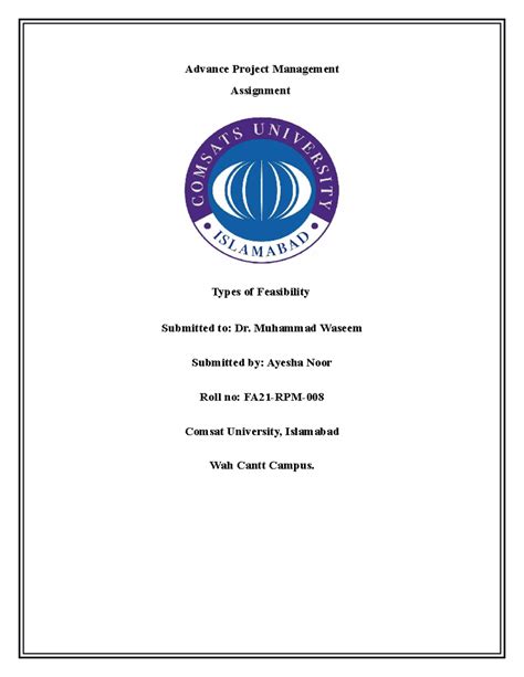 Advance Project Management ayesha - Advance Project Management