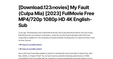 Download 123𝘮ovies My Fault Culpa Mia 2023 FullMovie Free MP4