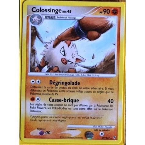 Carte Pokémon 39 147 Colossinge 90 PV Série Platine VS NEUF FR