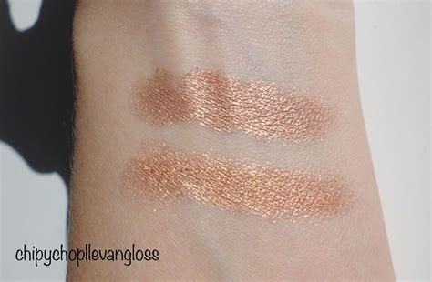 Chipy Chop Llevan Gloss NAKED y comparación con sombras similares