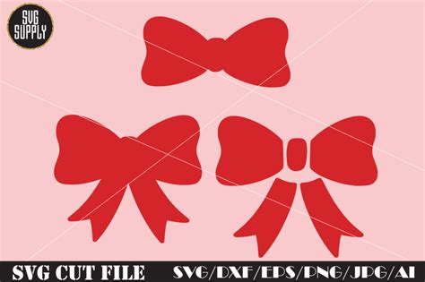 Bow Svg Bow Svg Cut File By Svgsupply Thehungryjpeg