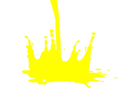 Paint Splat Yellow Clip Art at Clker.com - vector clip art online ...