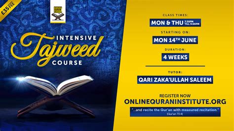 Tajweed Course The Online Quran Institue