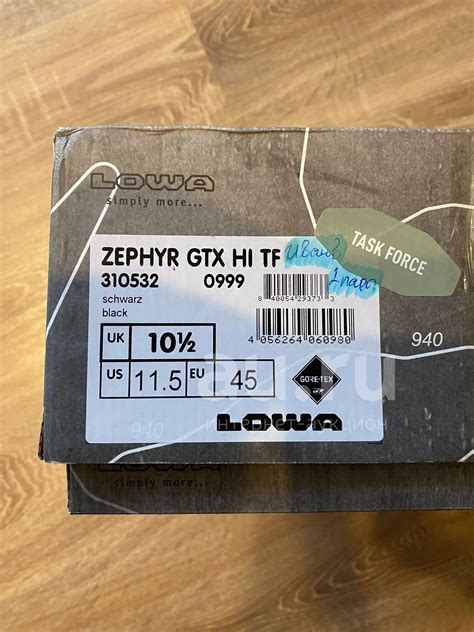 Берцы LOVA Zephyr GTX HI TF чёрные — купить в Красноярске. Состояние ...