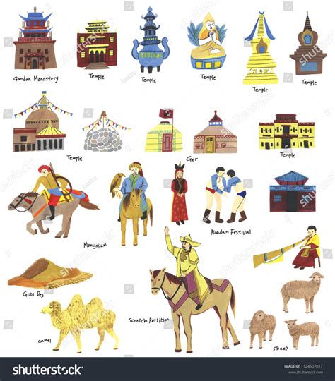 1 Mongolian Ger Watercolor Images Stock Photos 3D Objects Vectors