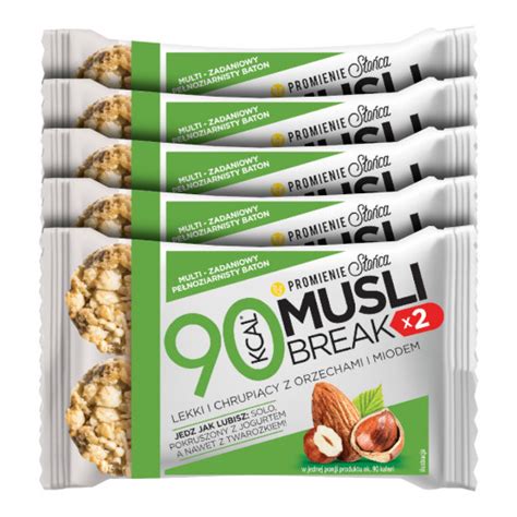 Zestaw 5 X Baton Musli Break Z Orzechami 40 G Sklep Internetowy