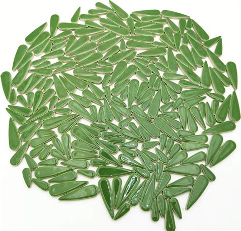 1 1LB Water Drop Petal Leaves Ceramic Mosaic Tiles For DIY Crafts