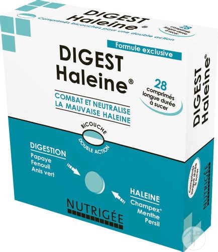 Nutrigée Digest Haleine Double Action Contre La Mauvaise Haleine 28